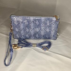 Liz Crossbody in Periwinkle Shimmer